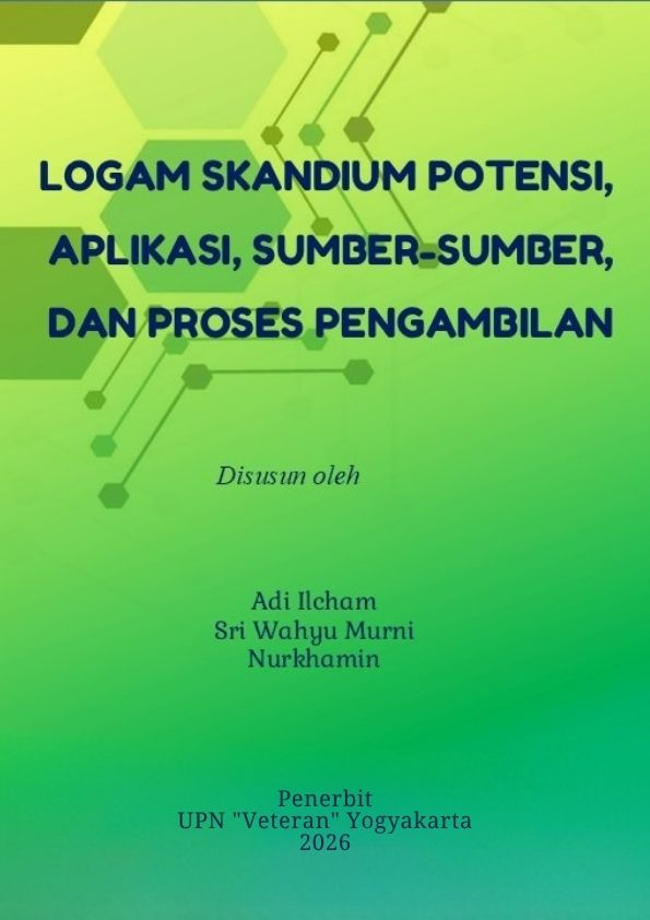 Cover Buku Logam Skandium Potensi, Aplikasi, Sumber-Sumber, dan Proses Pengambilan